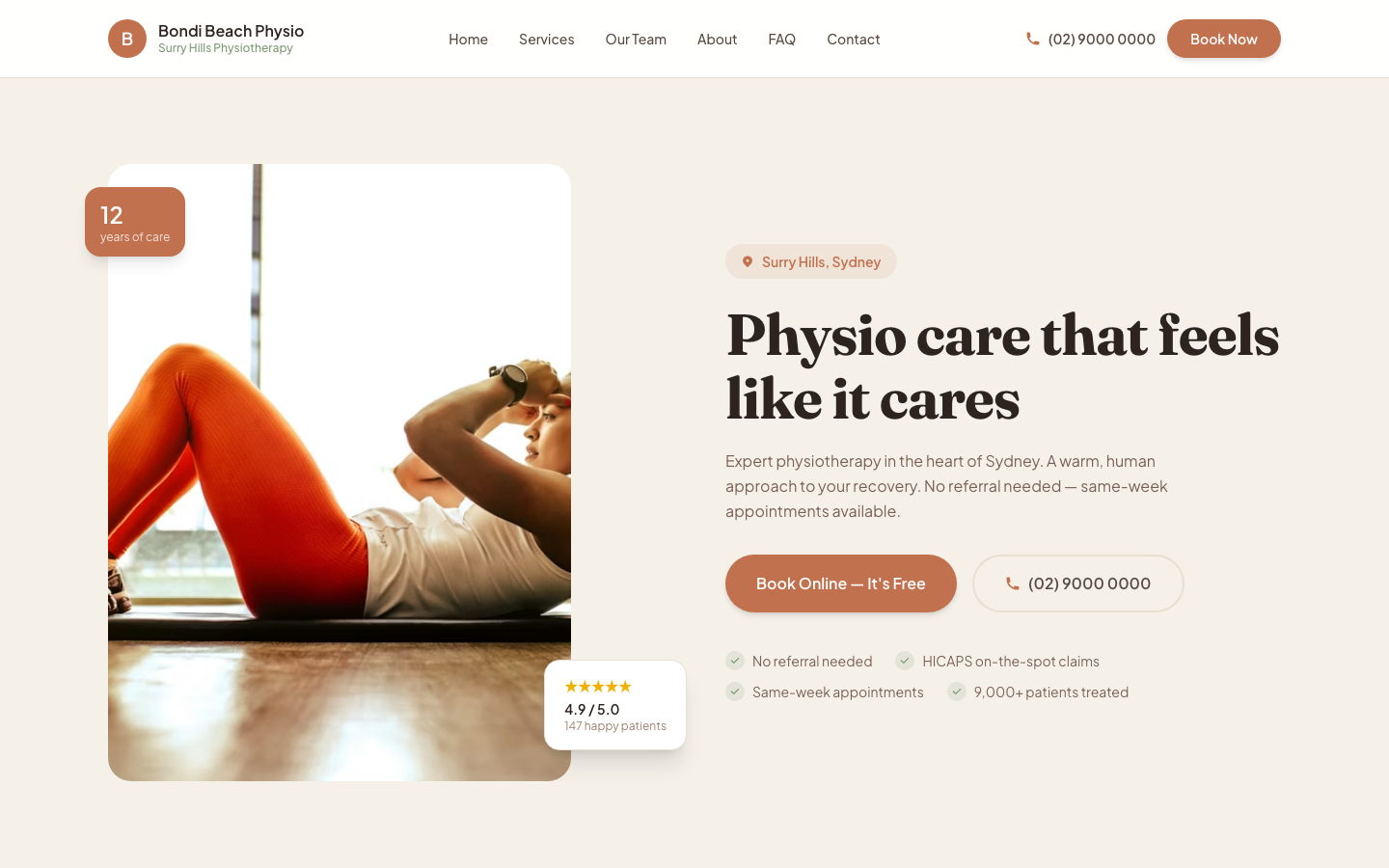 Bondi Beach Physio